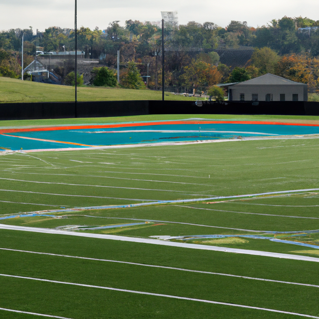 Athletic field with artificial turf in Cincinnati